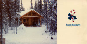 Log cabin living is much better than living in a tent.