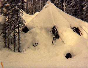 Tent lady, Donna Blasor-Bernhardt lives in a MASH tent.