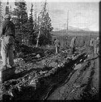 Old Alaska Highway photo shows Alaskan history in action.